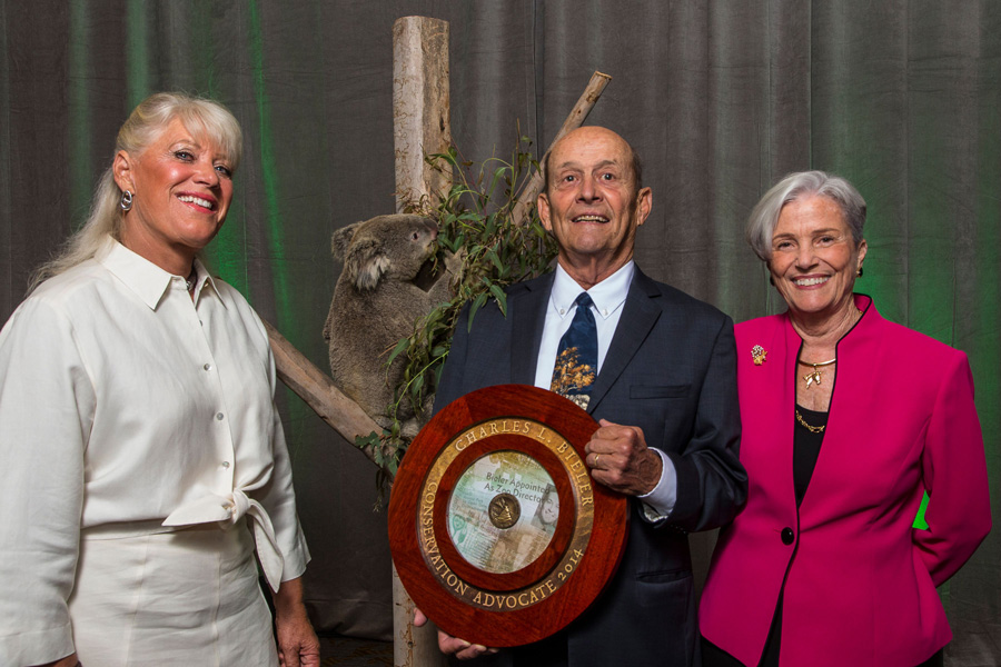 Chuck Bieler receiving an award