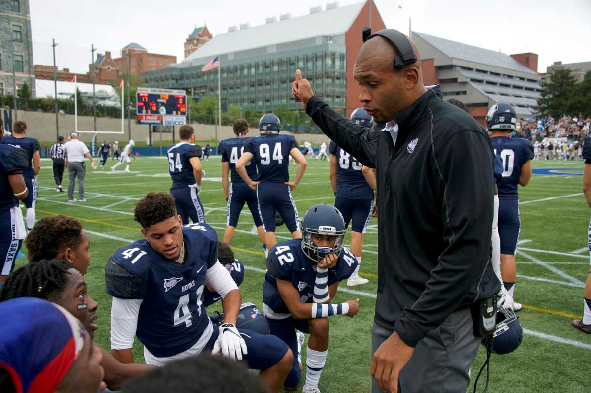 Banks coaching football