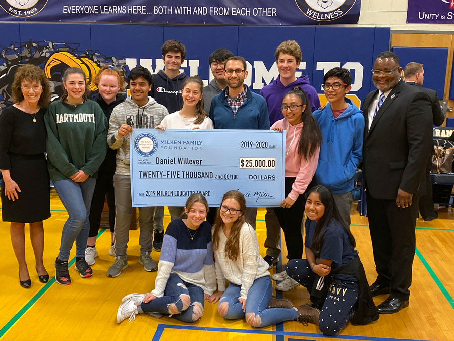 Willever receiving $25,000 Milken Educator Award