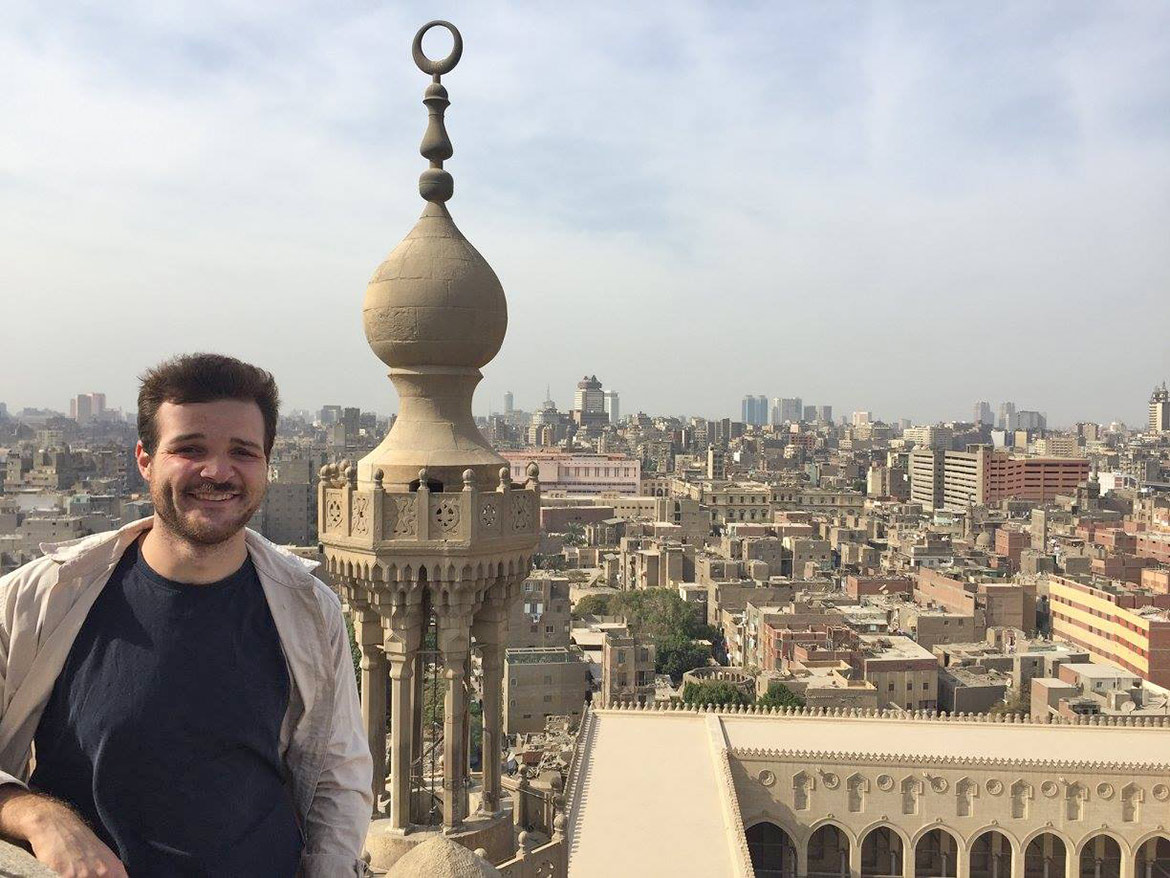 Darren Spirk ’16 in Cairo Darren Spirk in Cairo