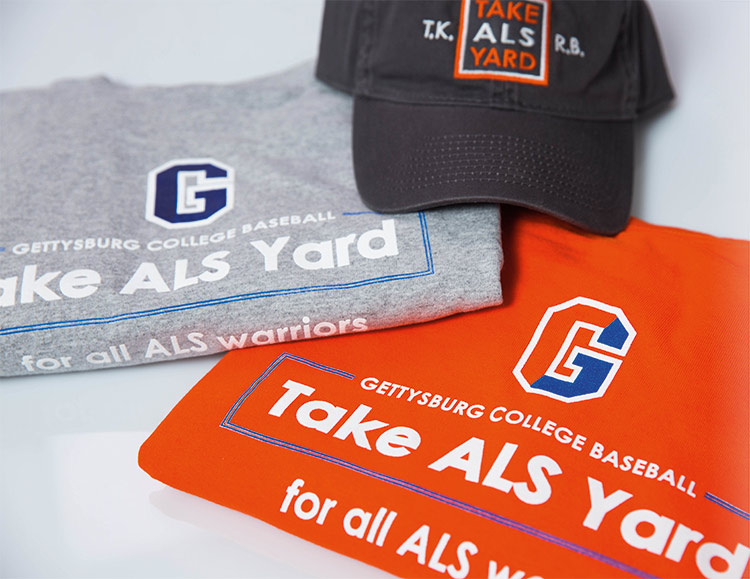 Take ALS Yard merchandise is sold at home games.