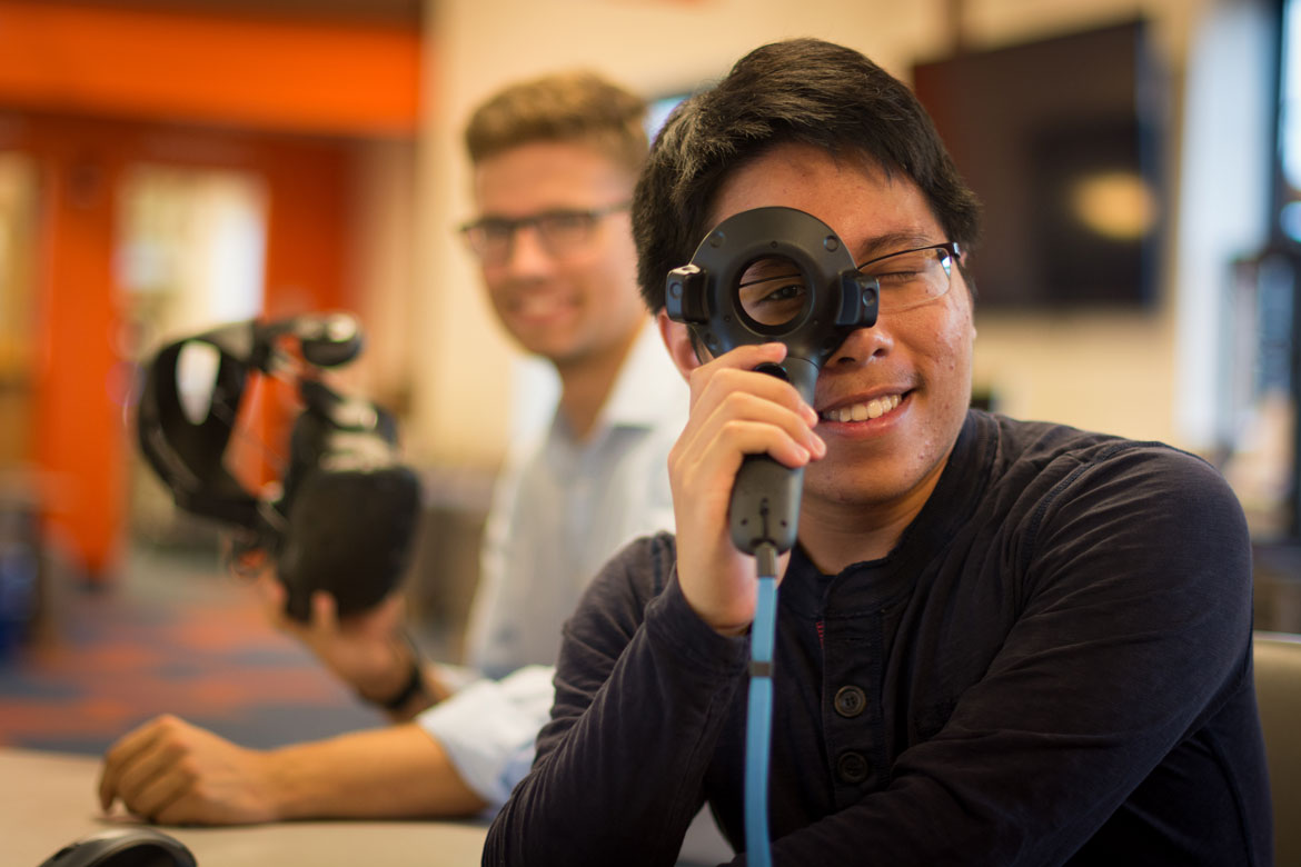 computer science department students Orrin Wilson ’20 and Just Hoang Anh ’21