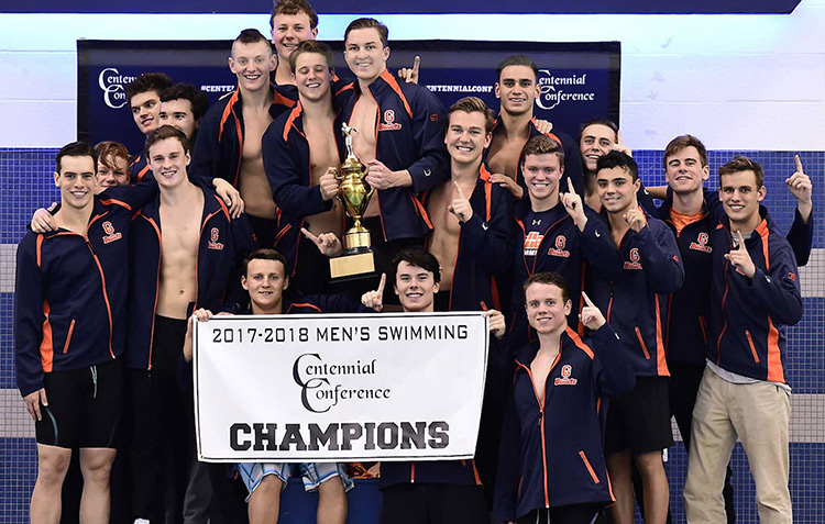 Men's swimming claims title