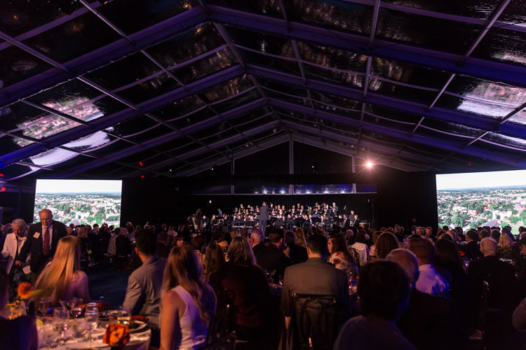 Wind Symphony and Choir at Campaign Event