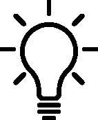 Web graphic of lightbulb