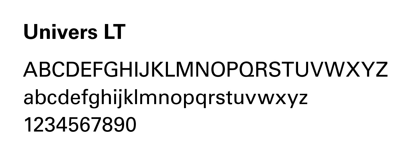 Univers LT font family