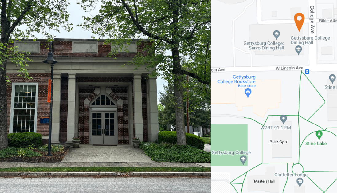 ID Office Map and Picture of Entrance Doors