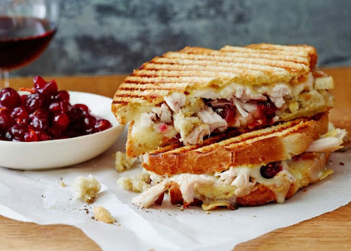 Thanksgiving turkey sandwich