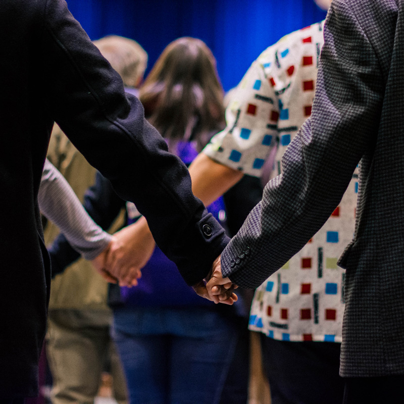 People holding hands