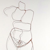 Copper wire sculpture