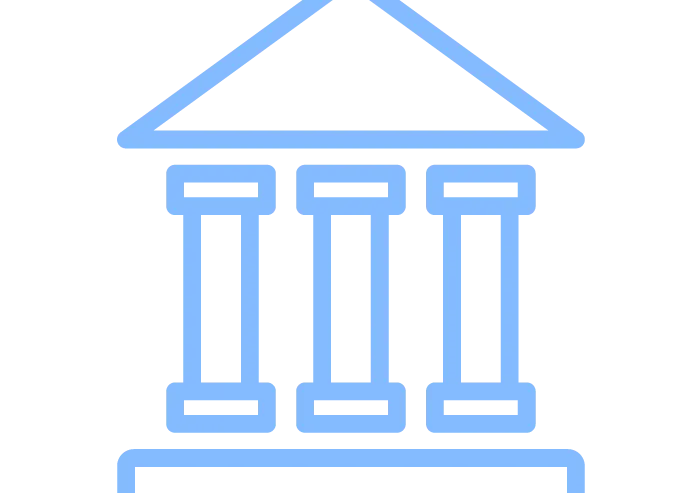 Institutional building with columns