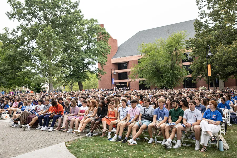 A group of students at the Convocation