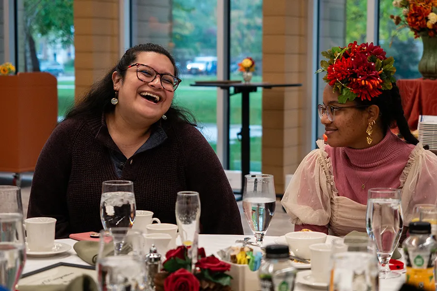 Students and alumni gathered for brunch