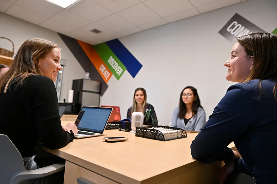 People in GBC career center