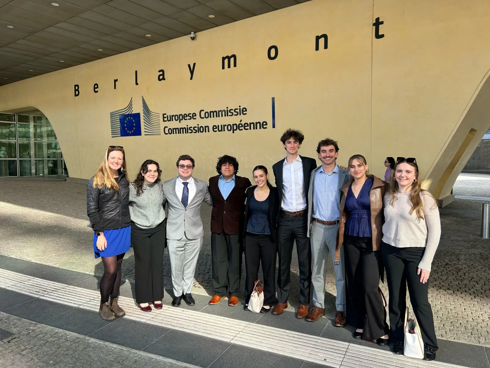 Group of Fielding Fellows engaging in program activities in the European Union
