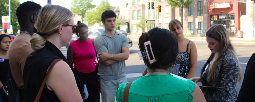 Washington Summer Fellows during a field visit in Washington, D.C.