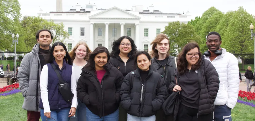 Washington Summer Fellows posing for a group photo
