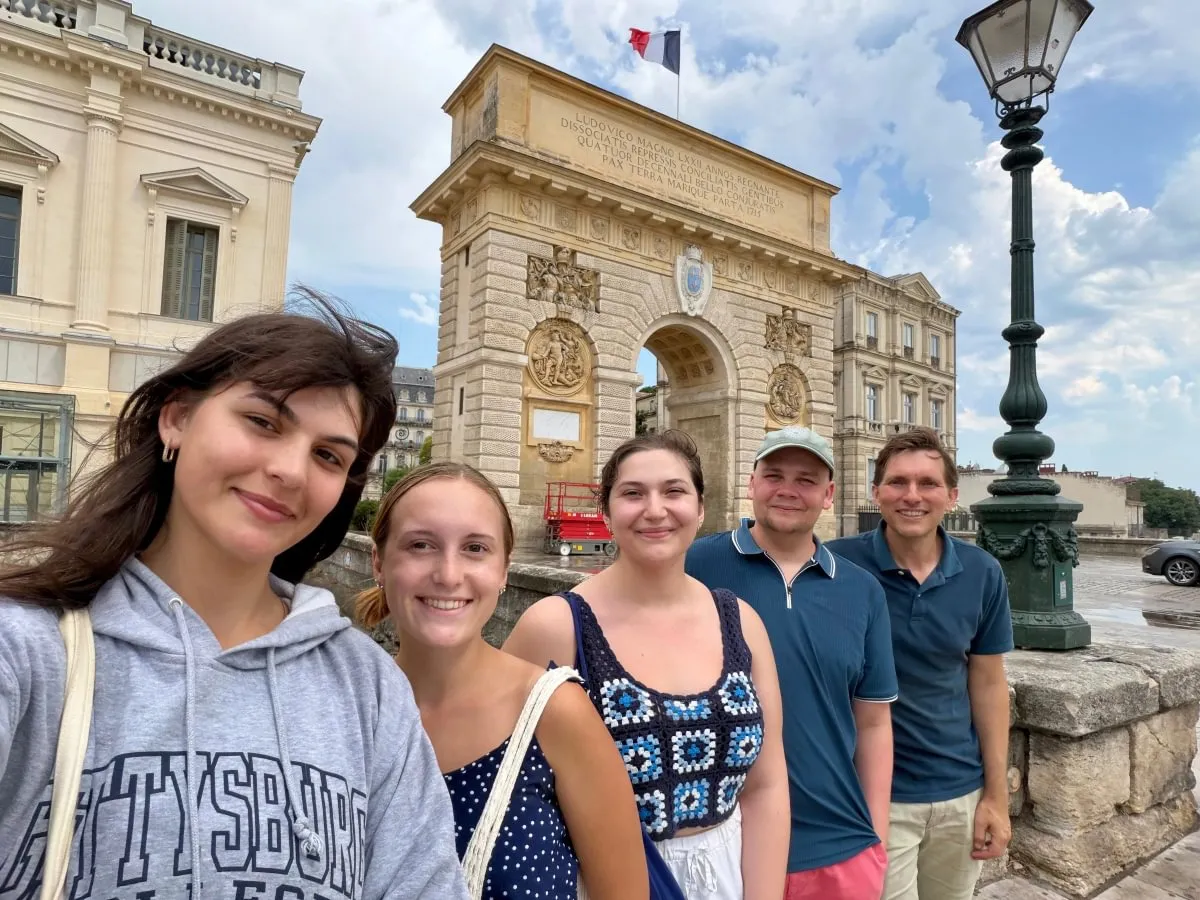 Gettysburg alumni and students in Montpellier, France