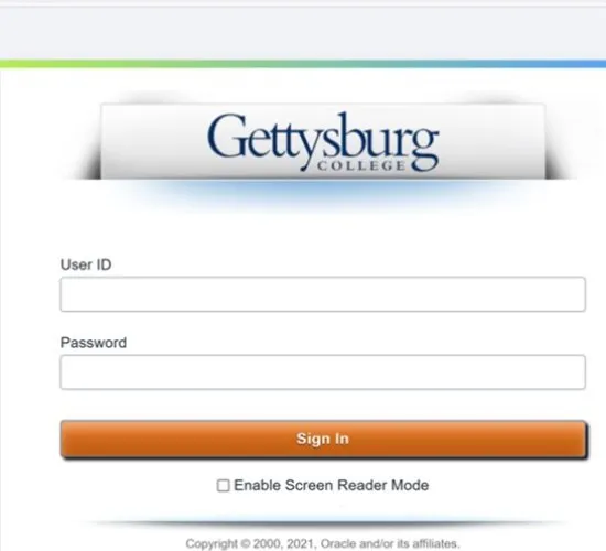 Screenshot on how to search for a course
