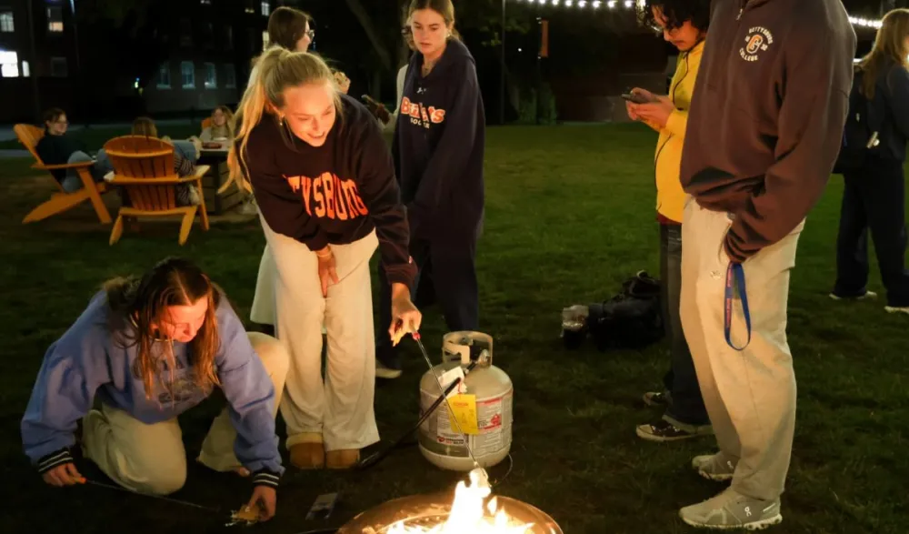 toasting marshmallows