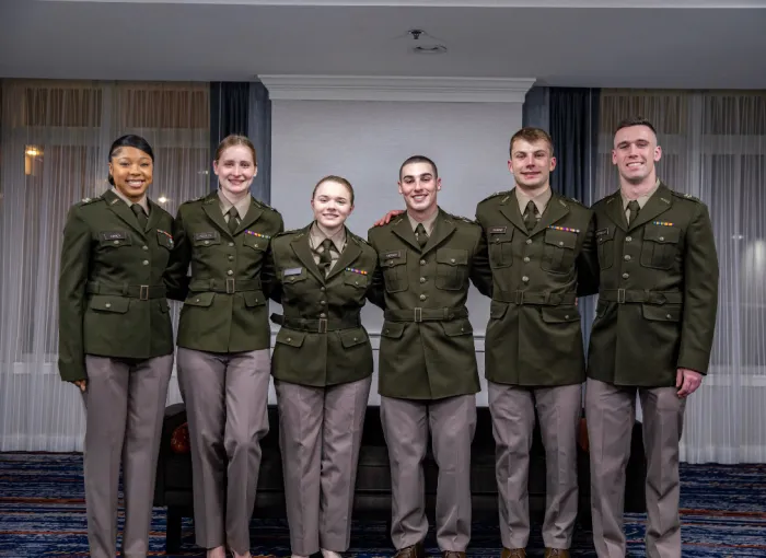in dress uniform