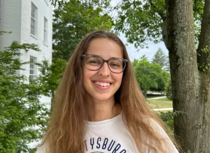 female student smiling
