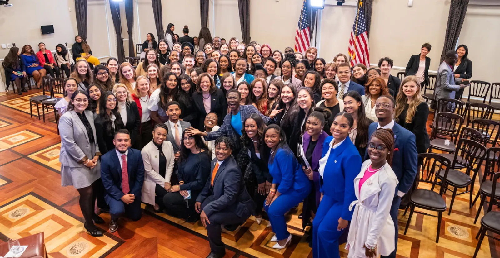 Miranda Zimora with Vice President Kamala Harris