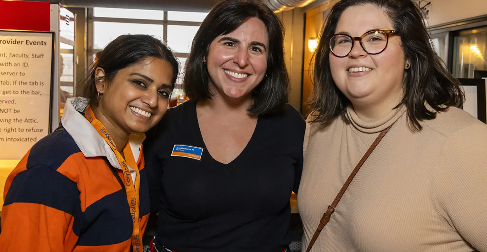 Anna Baldasarre ’14 with Kavya Kumar ’13 and Olivia Ruth ’13
