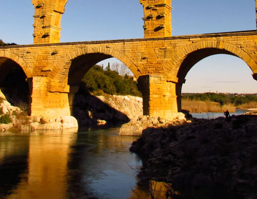 Stone arched bridge